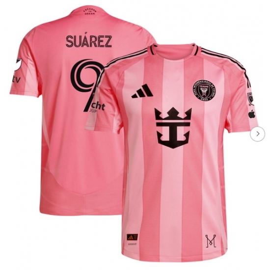 Men's Inter Miami CF Luis Suárez adidas Light Pink 2025 Euforia Authentic Player Jersey - Ujersey