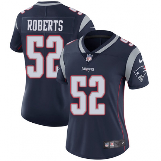 Women's Nike New England Patriots #52 Elandon Roberts Navy Blue Team Color Vapor Untouchable Limited Player NFL Jersey - Ujersey