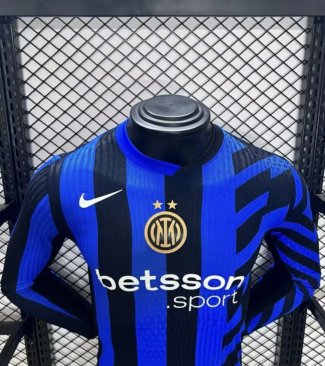 Soccer Jersey Inter Milan Home Long Sleeve Shirt 2024/25 - Ujersey NHL