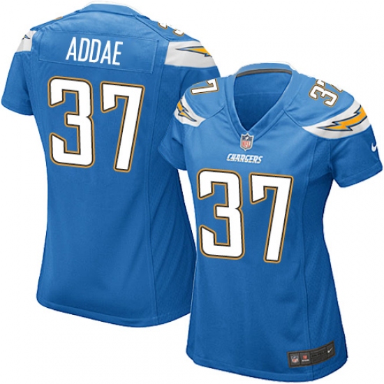 Women's Nike Los Angeles Chargers #37 Jahleel Addae Game Electric Blue Alternate NFL Jersey - Ujersey