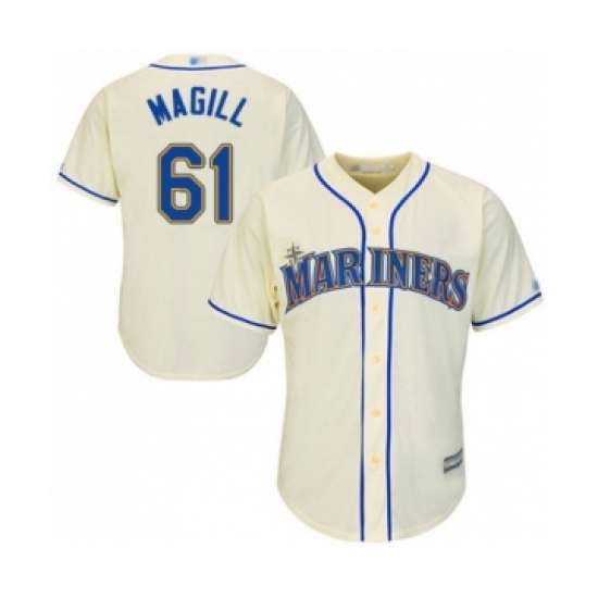 Youth Seattle Mariners #61 Matt Magill Authentic Cream Alternate Cool Base Baseball Player Jersey - Ujersey