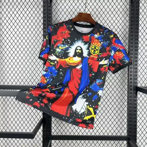 Brazil Soccer Jersey Jesus Special Edition Custom Shirt 2025 - Ujersey Shop