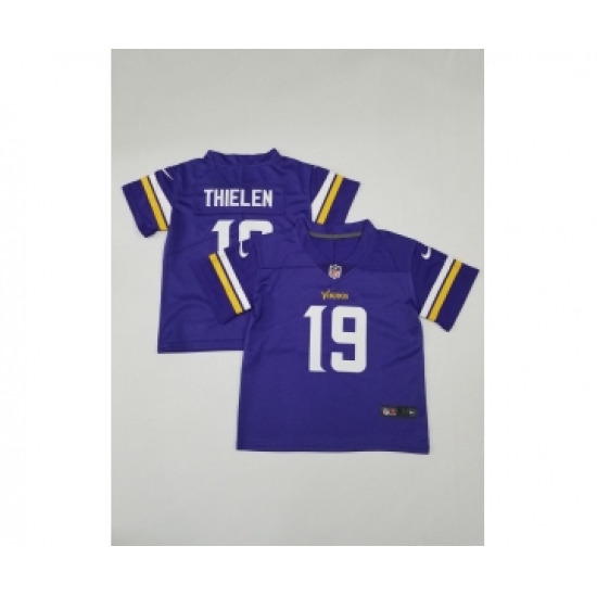 Toddlers Minnesota Vikings #19 Adam Thielen Purple 2020 Color Rush Stitched NFL Nike Limited Jersey - Ujersey