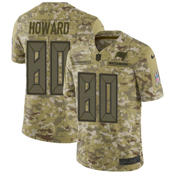 Men's Nike Tampa Bay Buccaneers #80 O. J. Howard Limited Camo 2018 Salute to Service NFL Jersey - Ujersey
