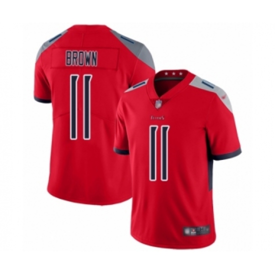 Youth Tennessee Titans #11 A.J. Brown Limited Red Inverted Legend Football Jersey - Ujersey