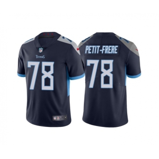 Men's Tennessee Titans #78 Nicholas Petit-Frere Navy Vapor Untouchable Stitched Jersey - Ujersey