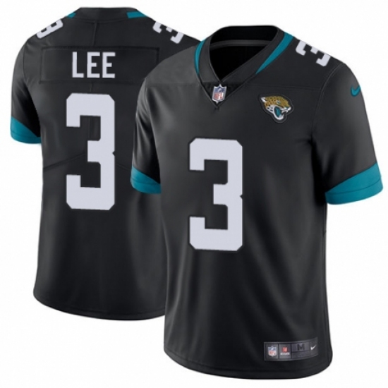 Men's Nike Jacksonville Jaguars #3 Tanner Lee Teal Green Team Color Vapor Untouchable Limited Player NFL Jersey