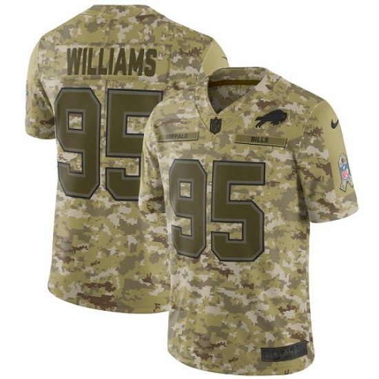Youth Nike Buffalo Bills #95 Kyle Williams Limited Camo 2018 Salute to Service NFL Jersey - Ujersey