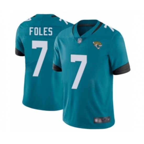 Youth Jacksonville Jaguars #7 Nick Foles Teal Green Alternate Vapor Untouchable Limited Player Football Jersey - Ujersey