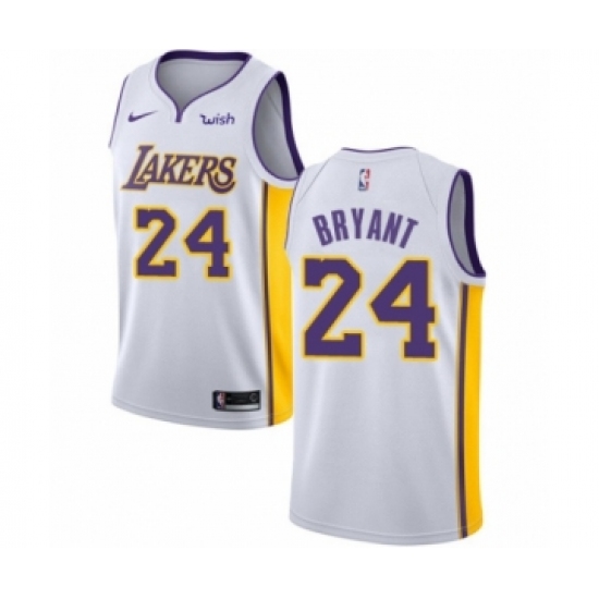 Women's Los Angeles Lakers #24 Kobe Bryant Authentic White Basketball Jersey - Association Edition - Ujersey