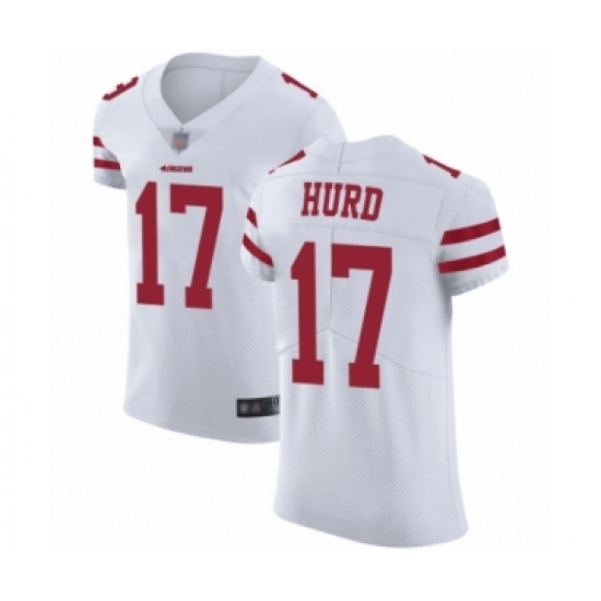 Men's San Francisco 49ers #17 Jalen Hurd White Vapor Untouchable Elite Player Football Jersey - Ujersey