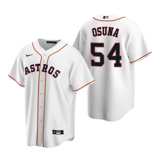 Men's Nike Houston Astros #54 Roberto Osuna White Home Stitched Baseball Jersey - Ujersey