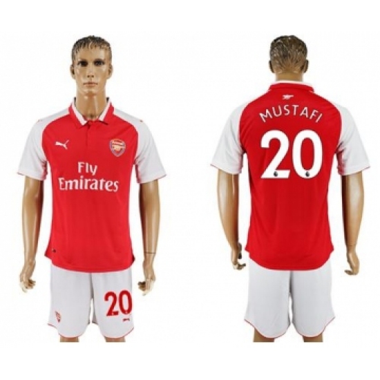 Arsenal #20 Mustafi Home Soccer Club Jersey