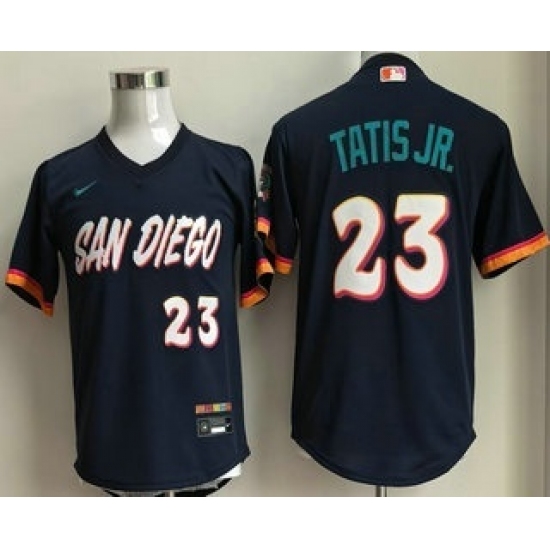 Youth San Diego Padres #23 Fernando Tatis Jr Navy 2026 City Connect Stadium Jersey