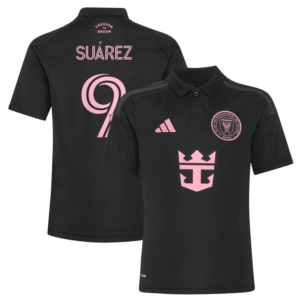 Youth Inter Miami CF Luis Suárez adidas Black 2026 Presagio Replica Jersey - Ujersey