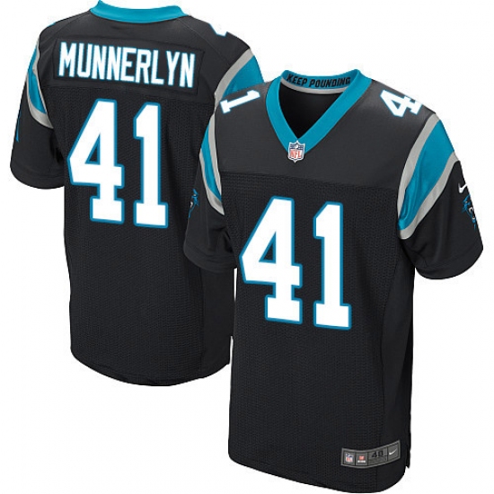 Men's Nike Carolina Panthers #41 Captain Munnerlyn Elite Black Team Color NFL Jersey - Ujersey