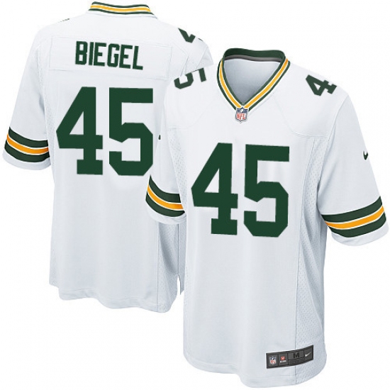 Men's Nike Green Bay Packers #45 Vince Biegel Game White NFL Jersey - Ujersey