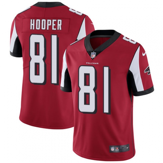 Youth Nike Atlanta Falcons #81 Austin Hooper Elite Red Team Color NFL Jersey - Ujersey