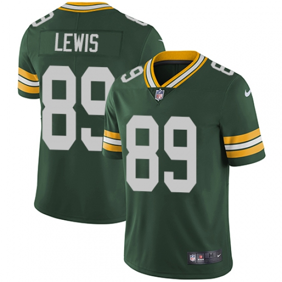 Men's Nike Green Bay Packers #89 Marcedes Lewis Green Team Color Vapor Untouchable Limited Player NFL Jersey - Ujersey