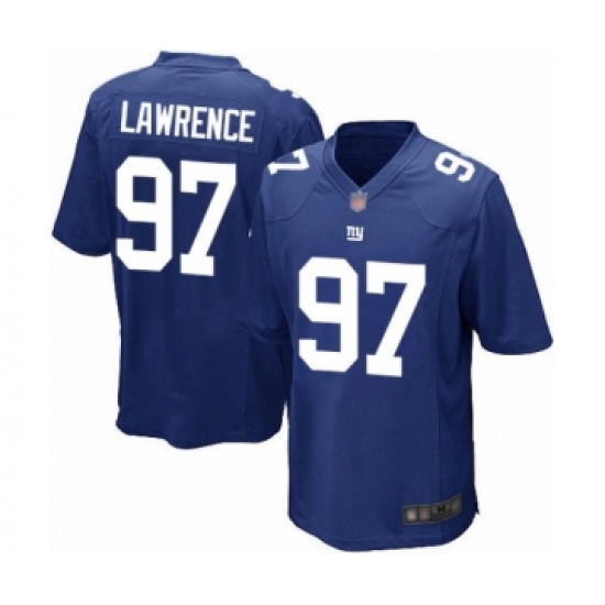 Men's New York Giants #97 Dexter Lawrence Game Royal Blue Team Color Football Jersey - Ujersey