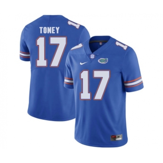 Florida Gators 17 Kadarius Toney Blue College Football Jersey - Ujersey