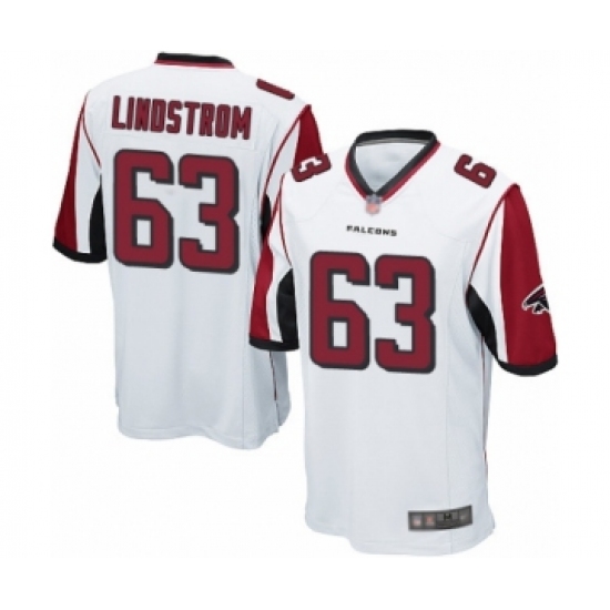 Men's Atlanta Falcons #63 Chris Lindstrom Game White Football Jersey - Ujersey