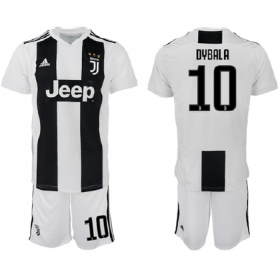 Juventus #10 Dybala Home Kid Soccer Club Jersey