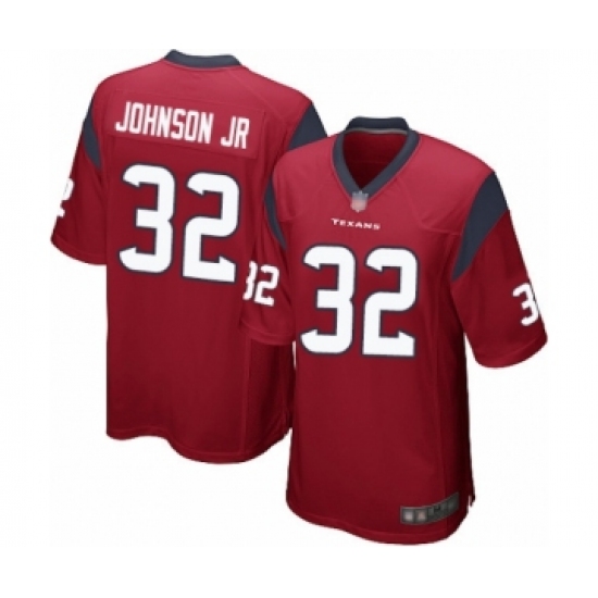 Men's Houston Texans #32 Lonnie Johnson Game Red Alternate Football Jersey - Ujersey