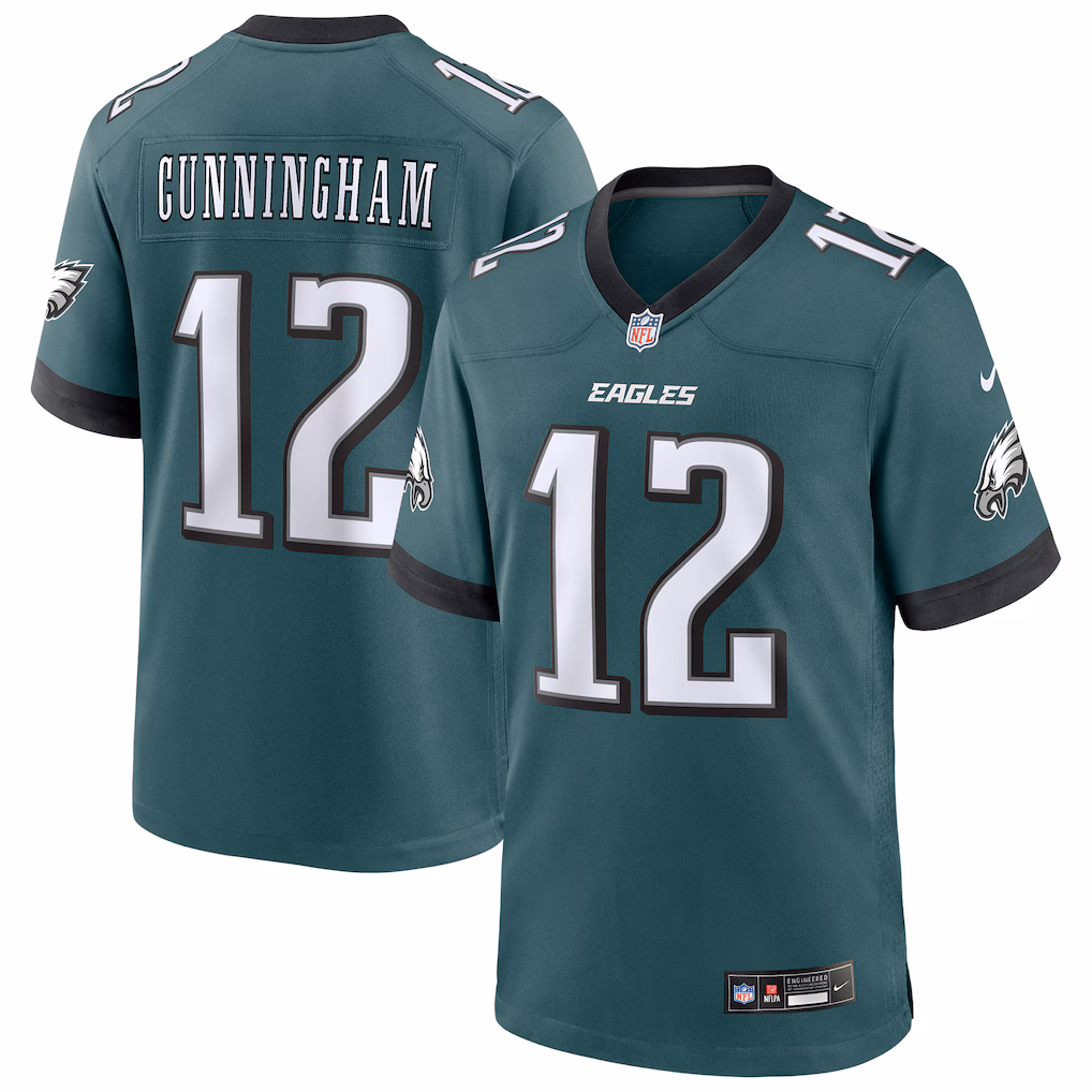 Men's Philadelphia Eagles Randall Cunningham Nike Midnight Green Team Retired Player Game Jersey - Vujersey Los Angeles Rams
