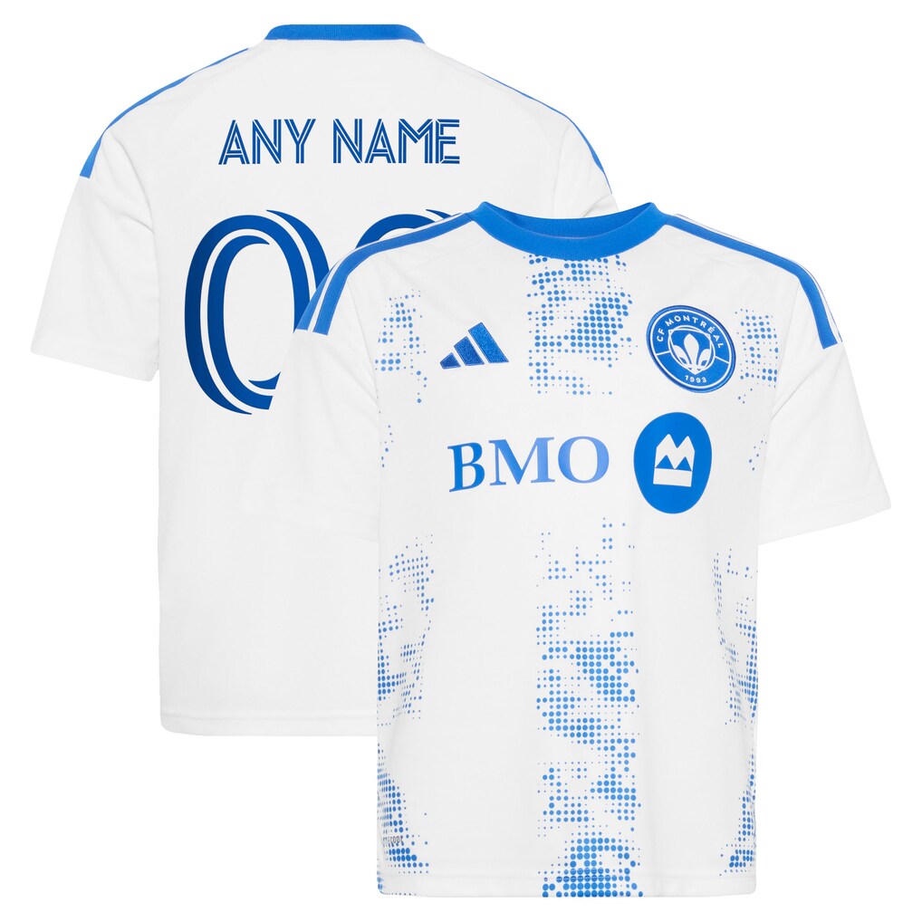 Youth CF Montreal adidas White 2026 The Procure Jersey Replica Custom Jersey - Ujersey