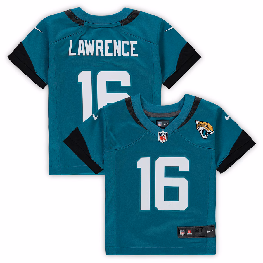 Toddler Jacksonville Jaguars Trevor Lawrence Nike Teal Game Jersey - Ujersey
