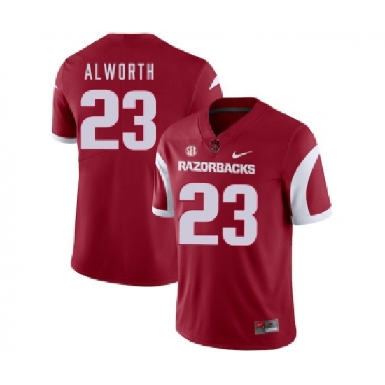 Arkansas Razorbacks 23 Lance Alworth Red College Football Jersey - Ujersey