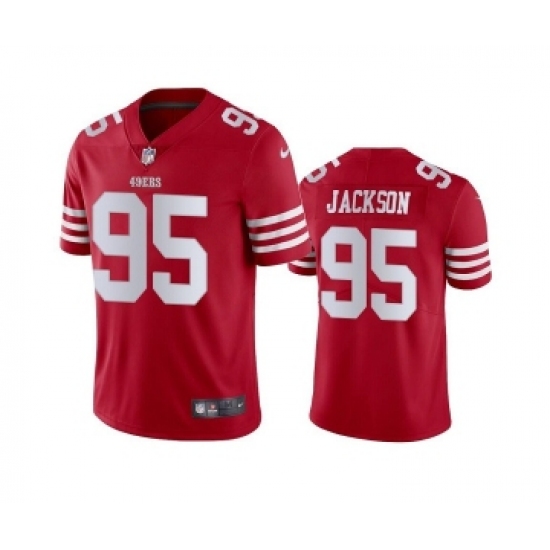Men's San Francisco 49ers #95 Drake Jackson 2022 Red Vapor Untouchable Stitched Football Jersey - Ujersey