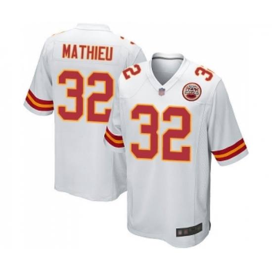Men's Kansas City Chiefs #32 Tyrann Mathieu Game White Football Jersey - Ujersey