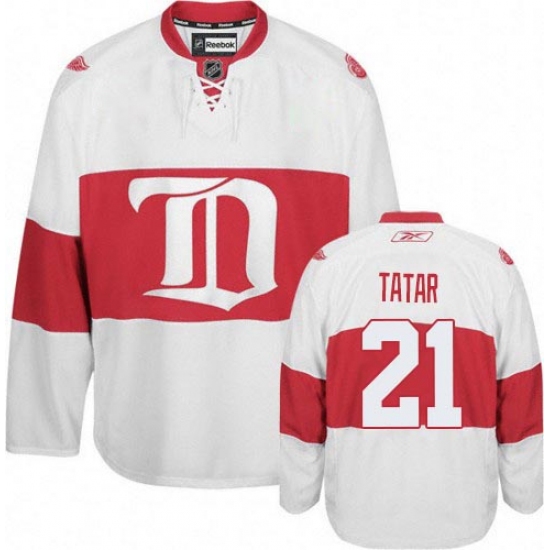 Youth Reebok Detroit Red Wings #21 Tomas Tatar Authentic White Third NHL Jersey - Ujersey