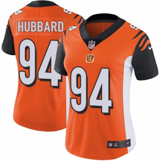 Women's Nike Cincinnati Bengals #94 Sam Hubbard Orange Alternate Vapor Untouchable Limited Player NFL Jersey - Ujersey