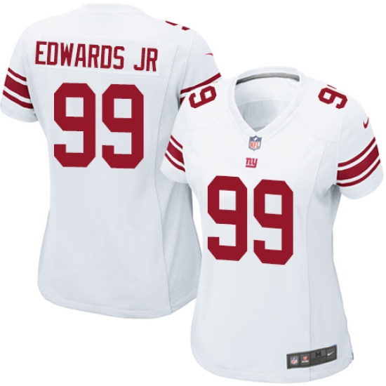 Women's Nike New York Giants #99 Mario Edwards Jr Game White NFL Jersey - Ujersey