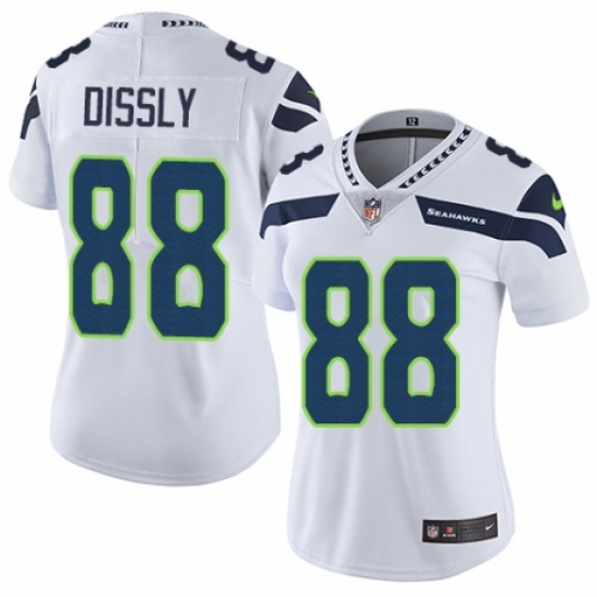 Women's Nike Seattle Seahawks #88 Will Dissly White Vapor Untouchable Elite Player NFL Jersey - Ujersey