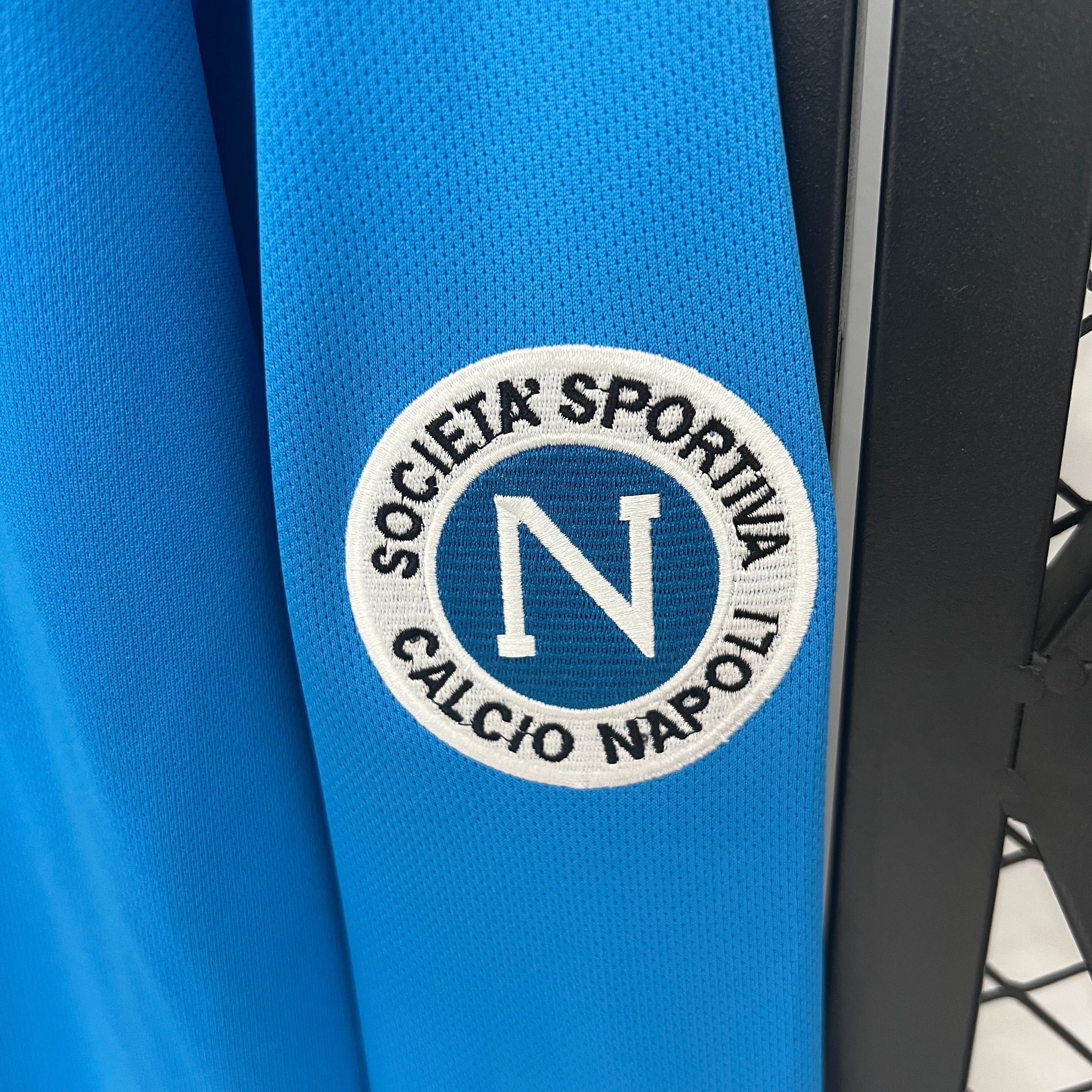 Napoli Retro Soccer Jersey Home Long Sleeve Custom Shirt 1987-88 - ujerseystore
