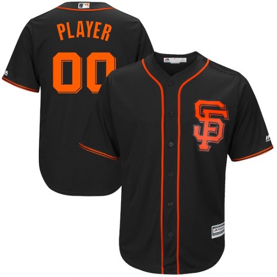 Men's San Francisco Giants Majestic Black Alternate 2017 Cool Base Custom Jersey - Ujersey