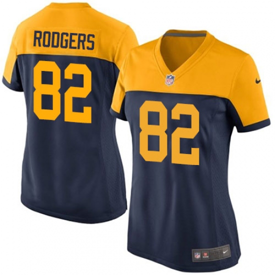 Women's Nike Green Bay Packers #82 Richard Rodgers Elite Navy Blue Alternate NFL Jersey - Ujersey