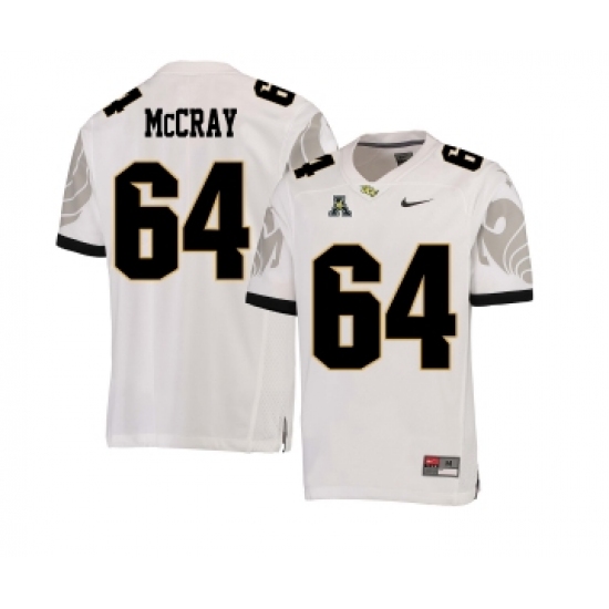 UCF Knights 64 Justin McCray White College Football Jersey - Ujersey