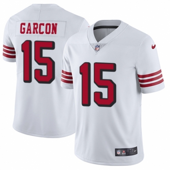 Youth Nike San Francisco 49ers #15 Pierre Garcon Limited White Rush Vapor Untouchable NFL Jersey - Ujersey