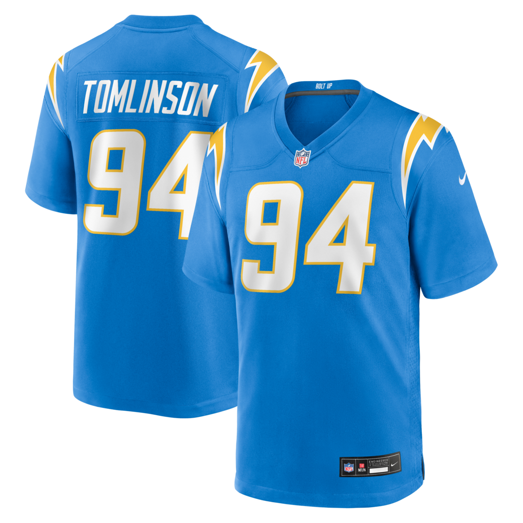 Men's Los Angeles Chargers Dalvin Tomlinson Nike Powder Blue Team Game Jersey