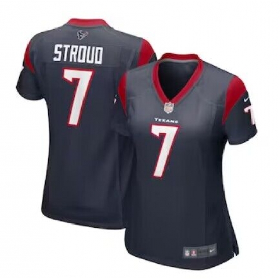 Women's Houston Texans #7 C.J. Stroud Nike Navy 2023 NFL Draft First Round Pick Limited Jersey - Ujersey
