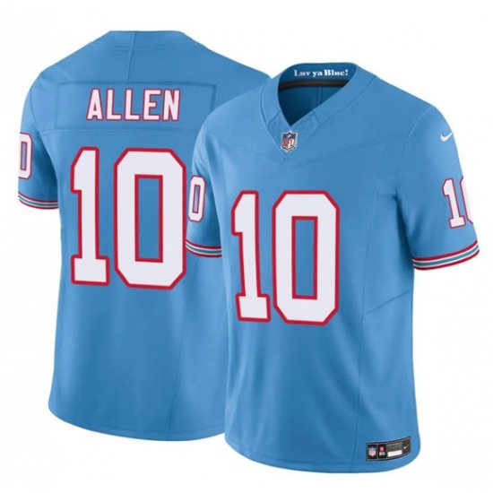 Men's Tennessee Titans #10 Brandon Allen Blue 2025 F.U.S.E. Throwback Vapor Limited Football Stitched Jersey - Ujersey