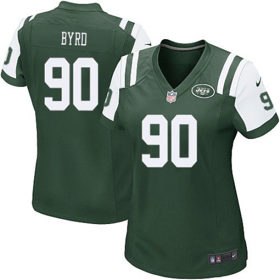 Women's Nike New York Jets #90 Dennis Byrd Game Green Team Color NFL Jersey - Ujersey
