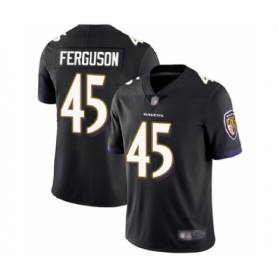 Men's Baltimore Ravens #45 Jaylon Ferguson Black Alternate Vapor Untouchable Limited Player Football Jersey - Ujersey