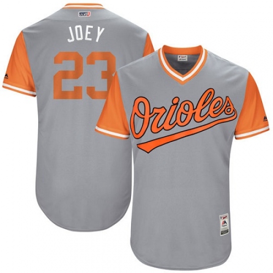 Men's Majestic Baltimore Orioles #23 Joey Rickard 