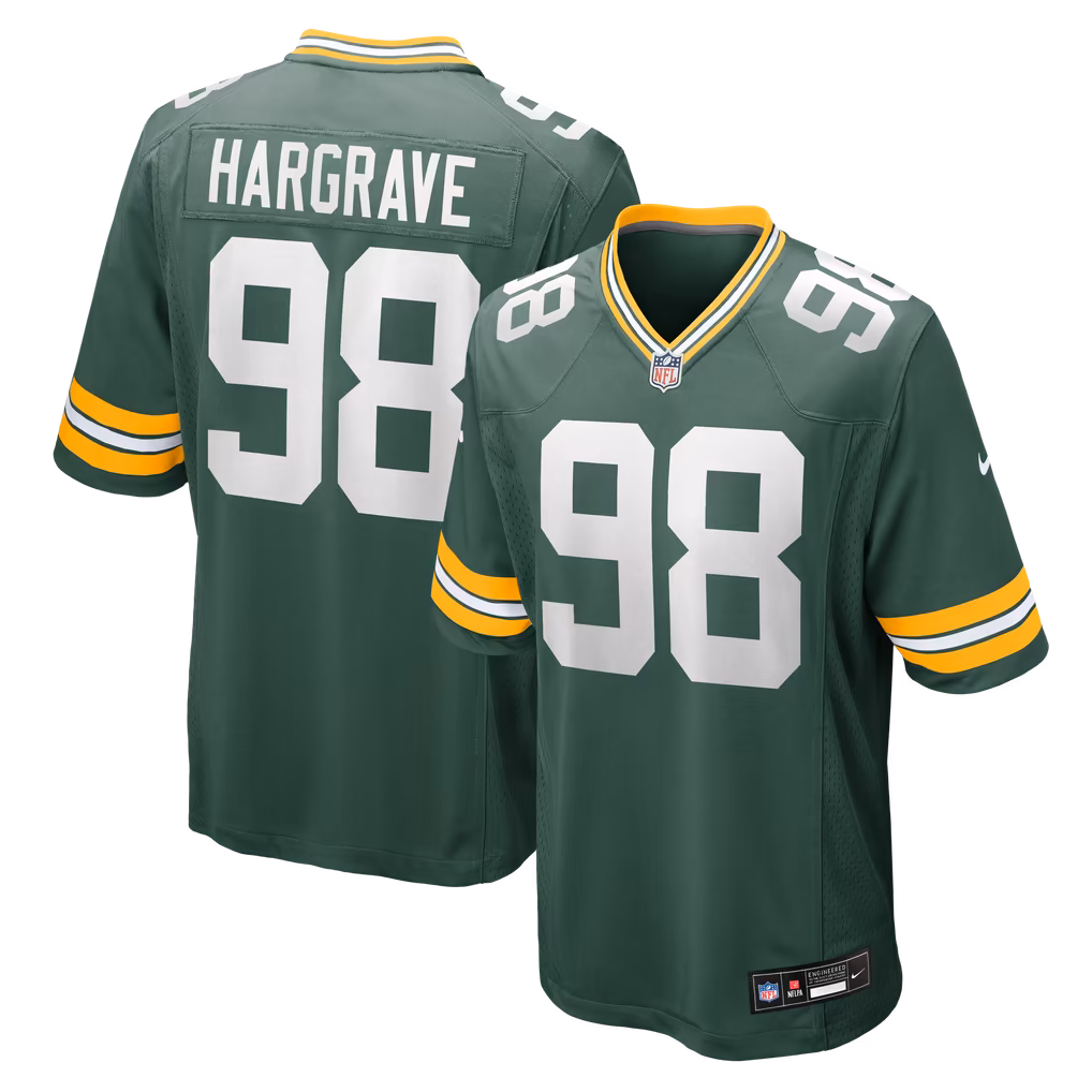 Men's Green Bay Packers Javon Hargrave Nike Green Team Game Jersey - U-jersey
